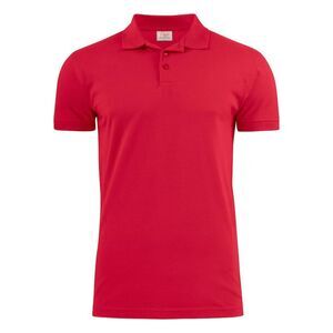 Printer Mens Surf Stretch Polo Shirt / Red